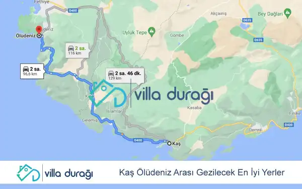 Kaş Ölüdeniz Arası Gezilecek En İyi Yerler